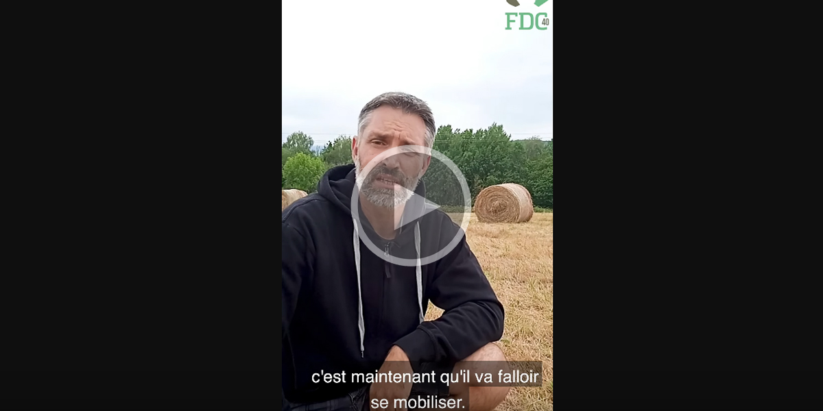 La FDC des Landes s’adresse aux chasseurs en vidéo « Si on ne se mobilise pas on perd tout ».