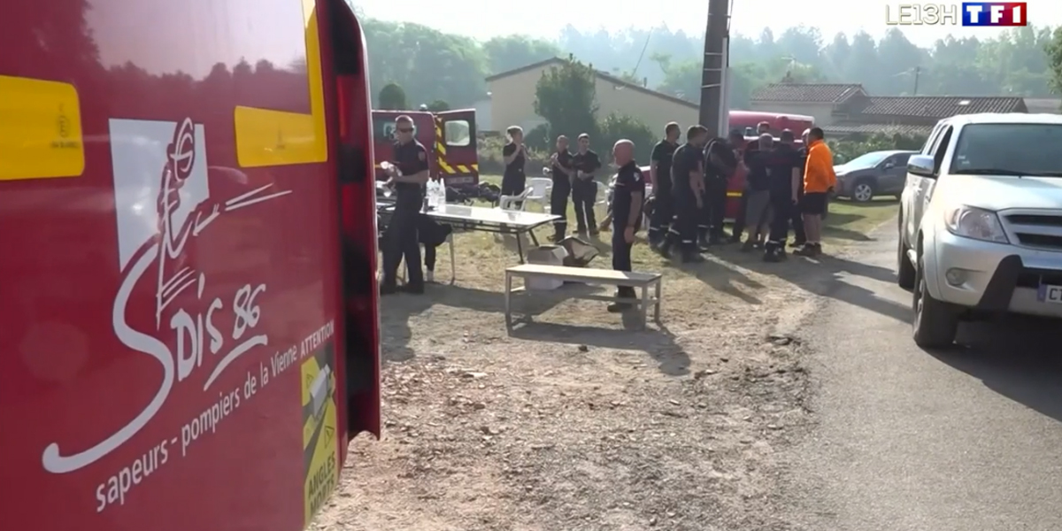 Les chasseurs en soutien des pompiers pendant les incendies dans le journal de TF1