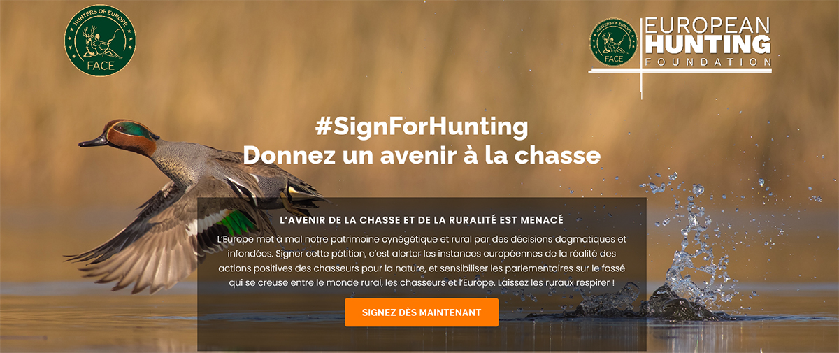 Les chasseurs d’Europe se rassemblent autour d’une pétition