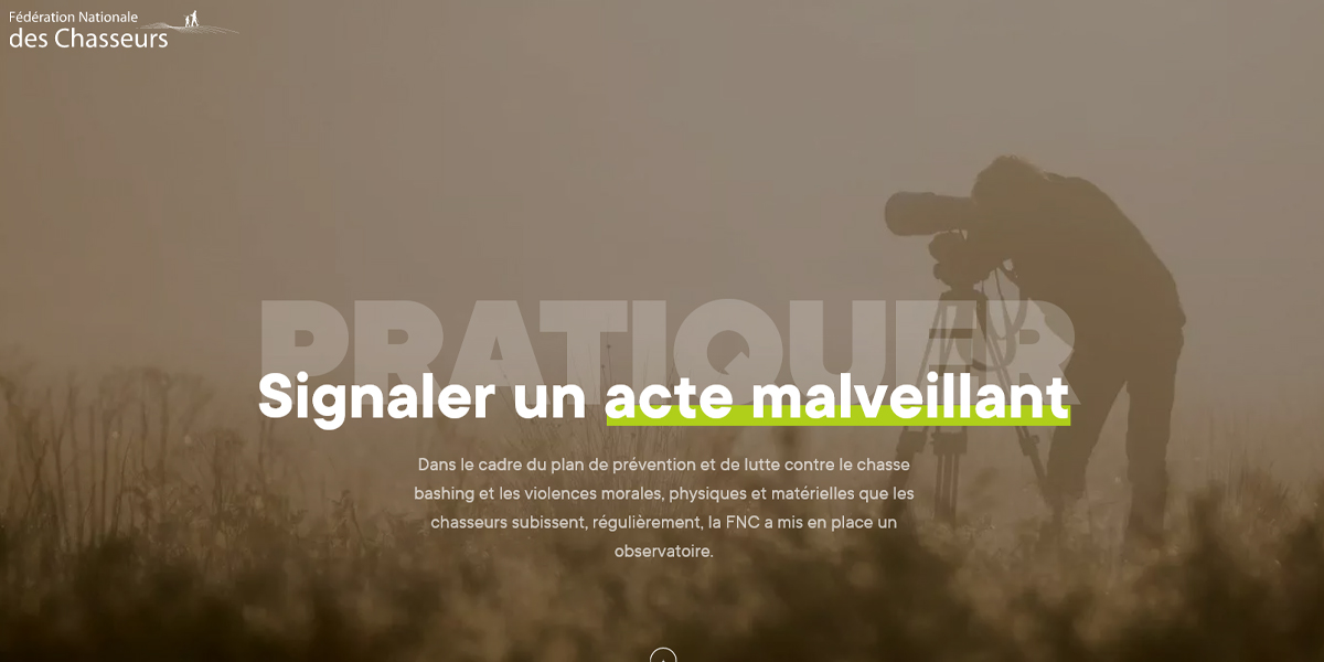 Chassebashing : la FNC met en ligne un nouveau formulaire de signalement