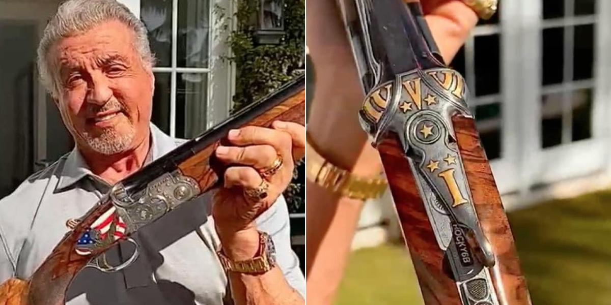 Beretta a livré une pièce aux gravures uniques à l’effigie de Rocky pour Sylvester Stallone