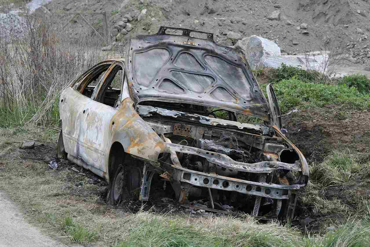 voiture incendiée