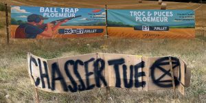 Des activistes écologistes s’en prennent à une société de chasse en Bretagne
