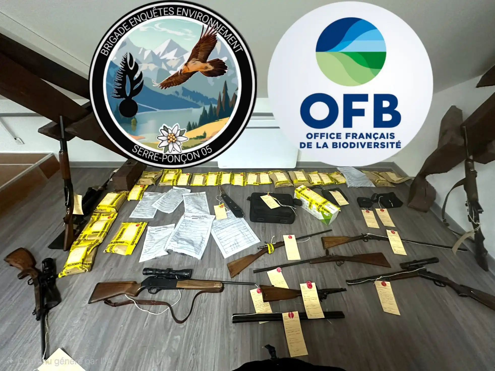 Un chien tué dans une affaire de braconnage : plusieurs armes saisies et deux personnes placées en garde à vue