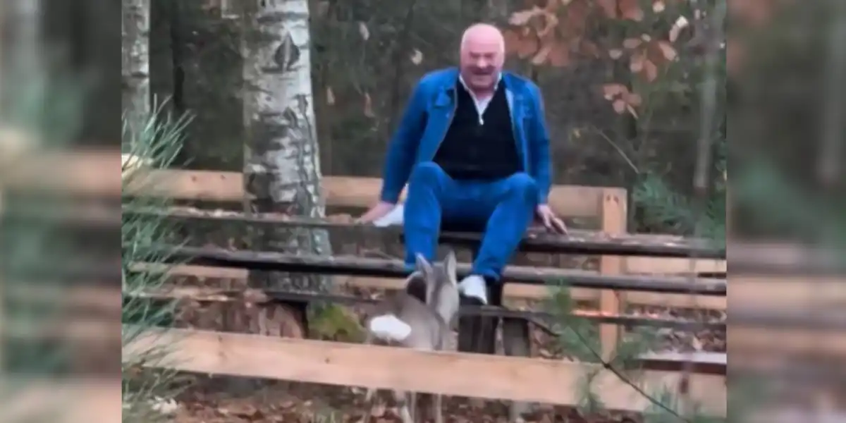 [Vidéo] Un homme évite la chute de justesse en fuyant un chevreuil