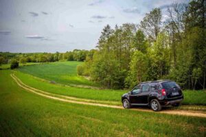 voiture dans les champs