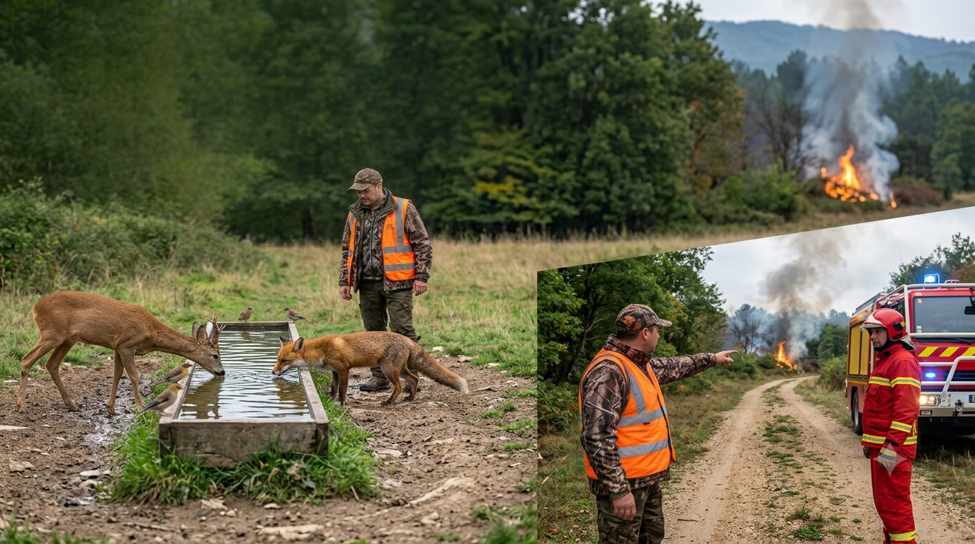 Les chasseurs, entre aide à la faune sauvage et soutien aux pompiers : heureusement qu’ils sont là
