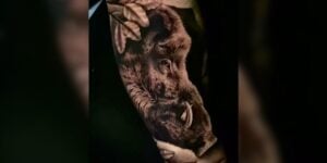 tatouage sanglier