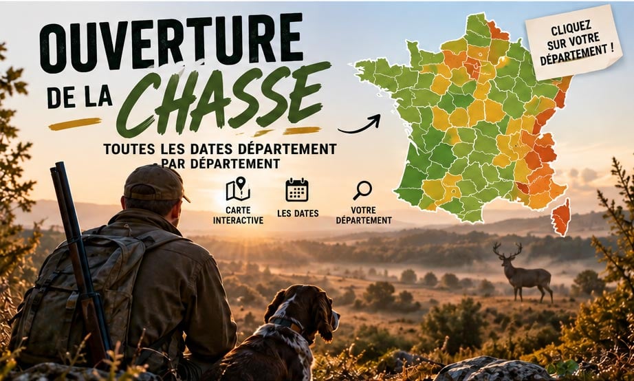 Ouverture de la chasse 2026-2027 : toutes les dates département par département