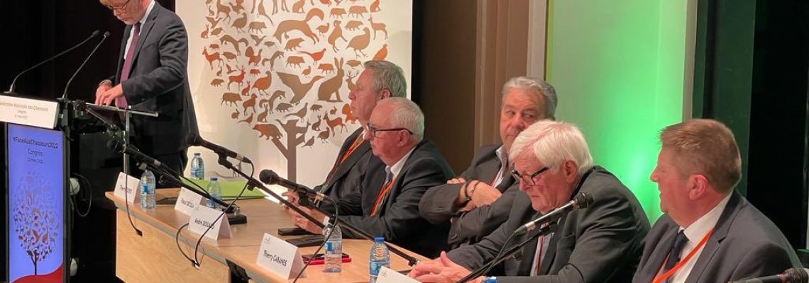 Marc Fesneau représentant d'Emmanuel Macron au congrès des chasseurs