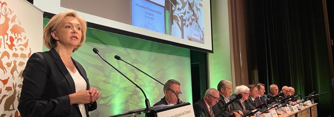 Valérie Pécresse au congrès de la chasse