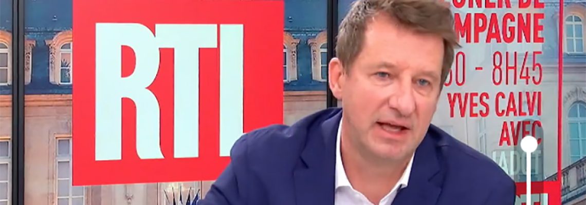 Yannick Jadot interrogé sur RTL
