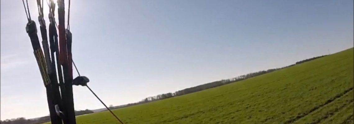 Sanglier en paramoteur