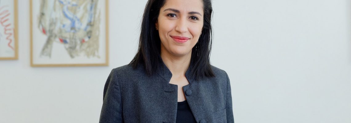 Portraits de la ministre Sarah El Hairy, au ministère de l’éducation - Paris, le mercredi 15 mars 2023 - ©Philippe DEVERNAY.